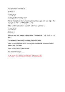 A Grey Elephant from Denmark