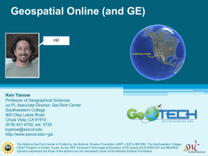 Geospatial Online (and GE)