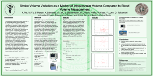 Stroke Volume Variation as a Marker of Intravascular