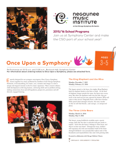 2015/16 School Programs - Chicago Symphony Orchestra