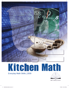 Kitchen Math - NWT Literacy Council
