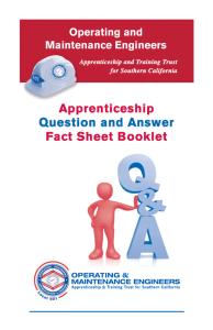 Apprenticeship Question and Answer Fact Sheet Booklet