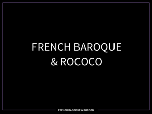 FRENCH BAROQUE & ROCOCO