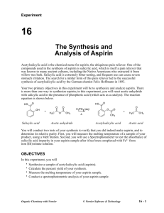 16 Synthesis Aspirin