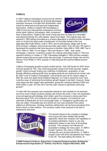 Cadbury Chapter 11 PDF Document