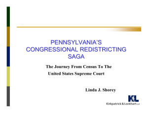 Pennsylvania's Congressional Redistricting Saga: The Journey from