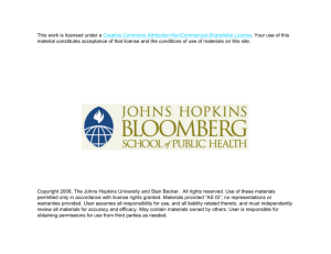 Lecture 3 Slides - Johns Hopkins Bloomberg School of Public Health