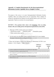 Appendix A: Complete Questionnaire for the Interorganizational