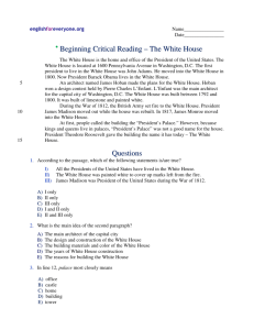 Beginning Critical Reading - The White House