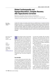 Dilated Cardiomyopathy and Hypoparathyroidism