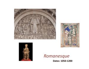 Week 8 & 9 - Romanesque