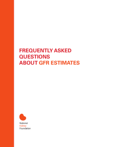 frequently asked questions about gfr estimates