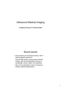 Ultrasound Medical Imaging Sound waves