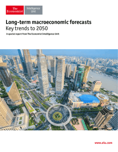 Long-term macroeconomic forecasts Key trends to 2050
