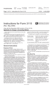 Instructions for Form 3115 (Rev. May 2006)