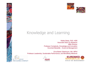 Knowledge management and management learning