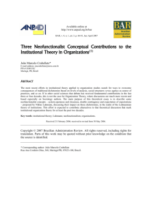 Three Neofunctionalist Conceptual Contributions to the Institutional