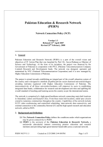 Pakistan Education & Research Network (PERN)