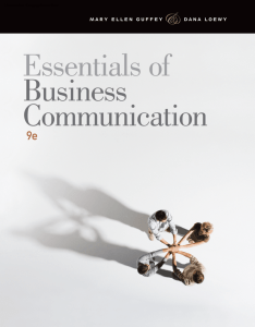 Essentials of Business Communication, 9th ed.