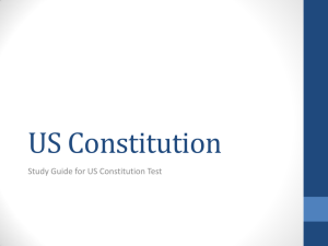 United States Constitution​ Review PowerPoint