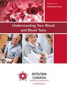 Understanding Your Blood and Blood Tests