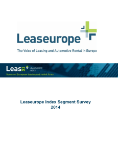 Fourth edition of the 'Leaseurope Index Segment Survey' with 2014