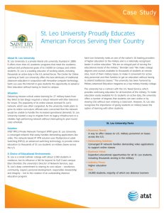 Case Study St. Leo University