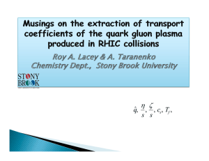 Musings on the extraction of transport coefficients of the quark gluon