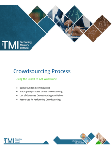 Crowdsourcing Process - Future Point of View