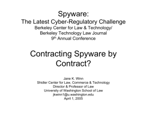 Contracting Spyware by Contract?