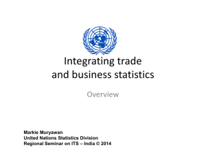 Integrating trade and business statistics