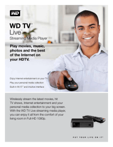 WD TV® Live™ Streaming Media Player - Product Overview