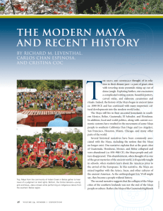 The Modern Maya and Recent History