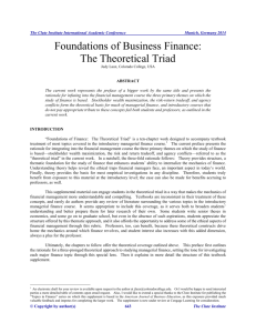 Foundations of Business Finance