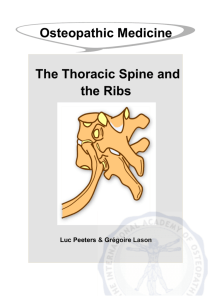 Osteopathic Medicine The Thoracic Spine and the Ribs - E