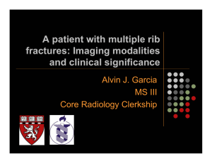 Radiological evaluation of rib fractures