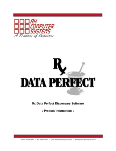 Rx Data Perfect Brochure - BreakPoint Systems Corporation