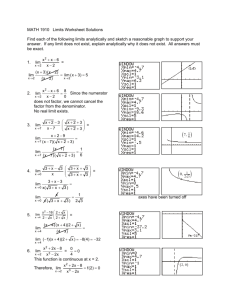 F:\a.spring 07\1910\worksheets\INTRODUCTION TO LIMITS