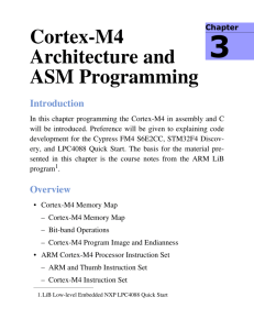 Cortex-M4 Architecture and ASM Programming