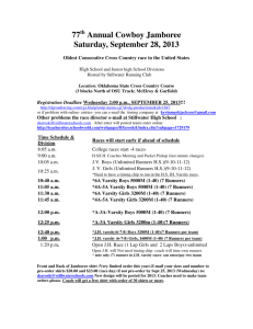 77 Annual Cowboy Jamboree Saturday, September 28, 2013