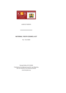 national youth council act