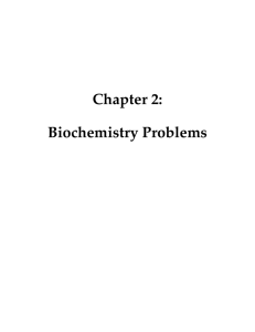 Biochemistry Problems