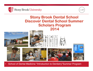 Discover Dental School - Stony Brook School of Dental Medicine