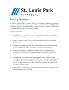 Policing Strategies - City of St. Louis Park