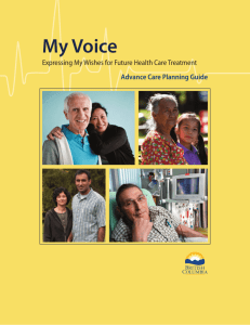 My Voice: Expressing My Wishes for Future Health Care Treatment