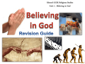 Edexcel GCSE Religious Studies Unit 1
