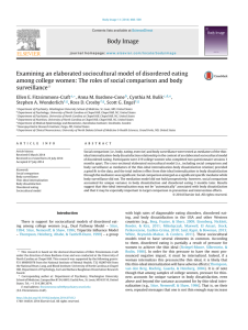 Examining an elaborated sociocultural model of disordered eating