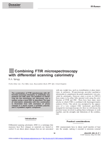 s Combining FTIR microspectroscopy with differential scanning
