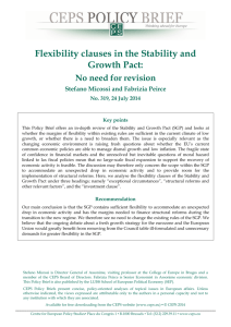 Flexibility clauses in the Stability and Growth Pact: No Need for