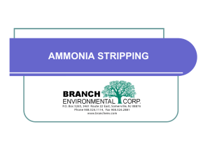 ammonia stripping - Branch Environmental Corp.
